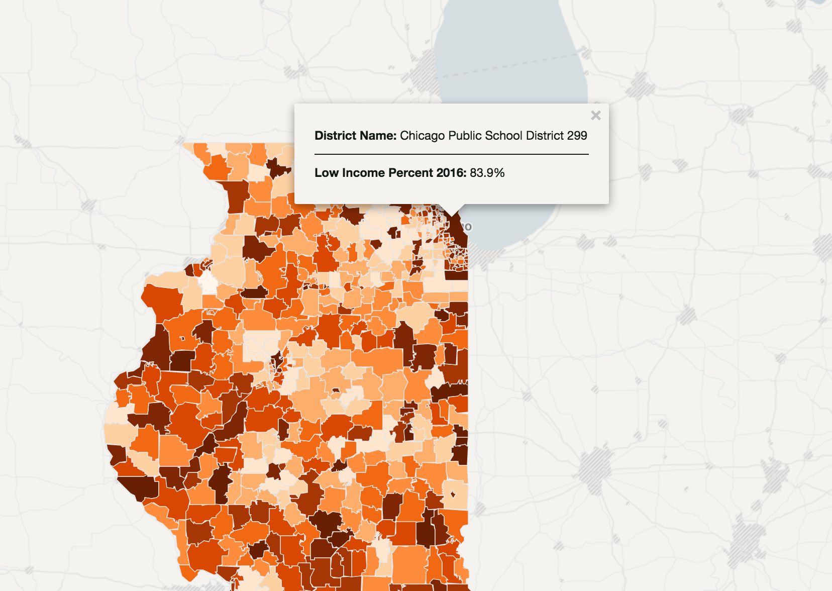Illinois Education Visualization preview